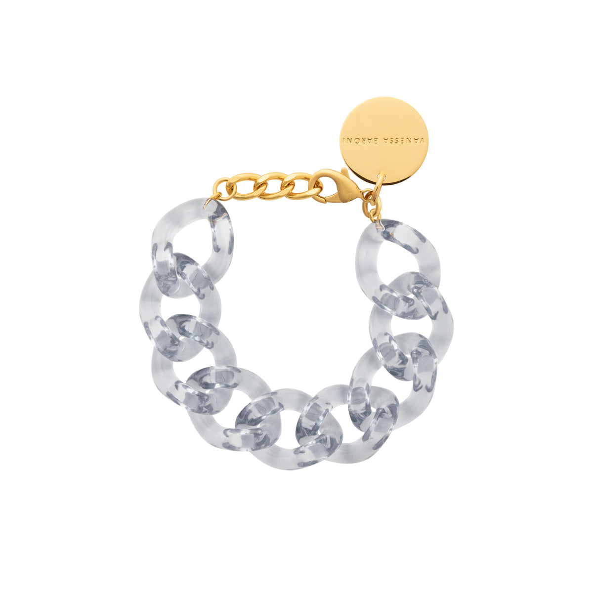 Flat Chain Bracelet clear