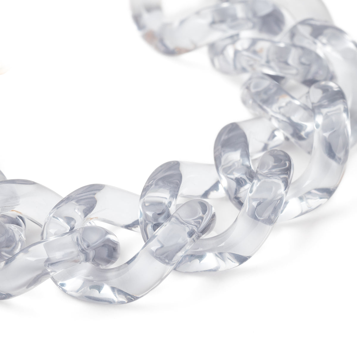 Flat Chain Bracelet clear