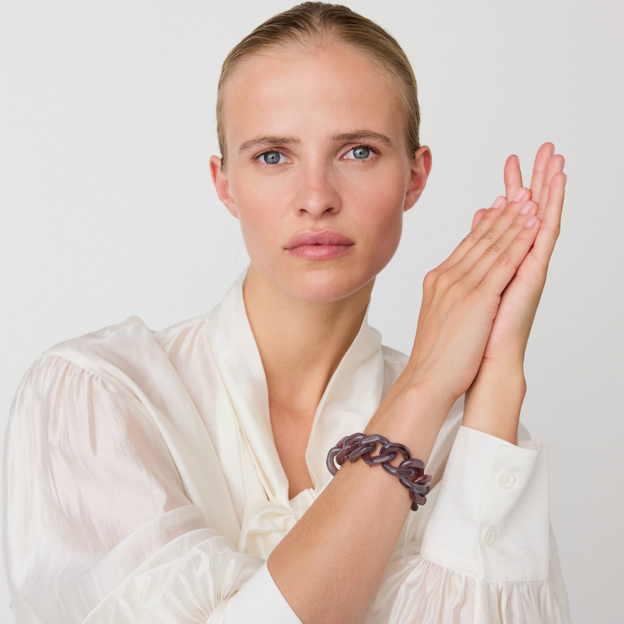 Flat Chain Bracelet Ikat Marble