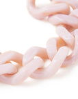 Flat Chain Bracelet ivory rose marble