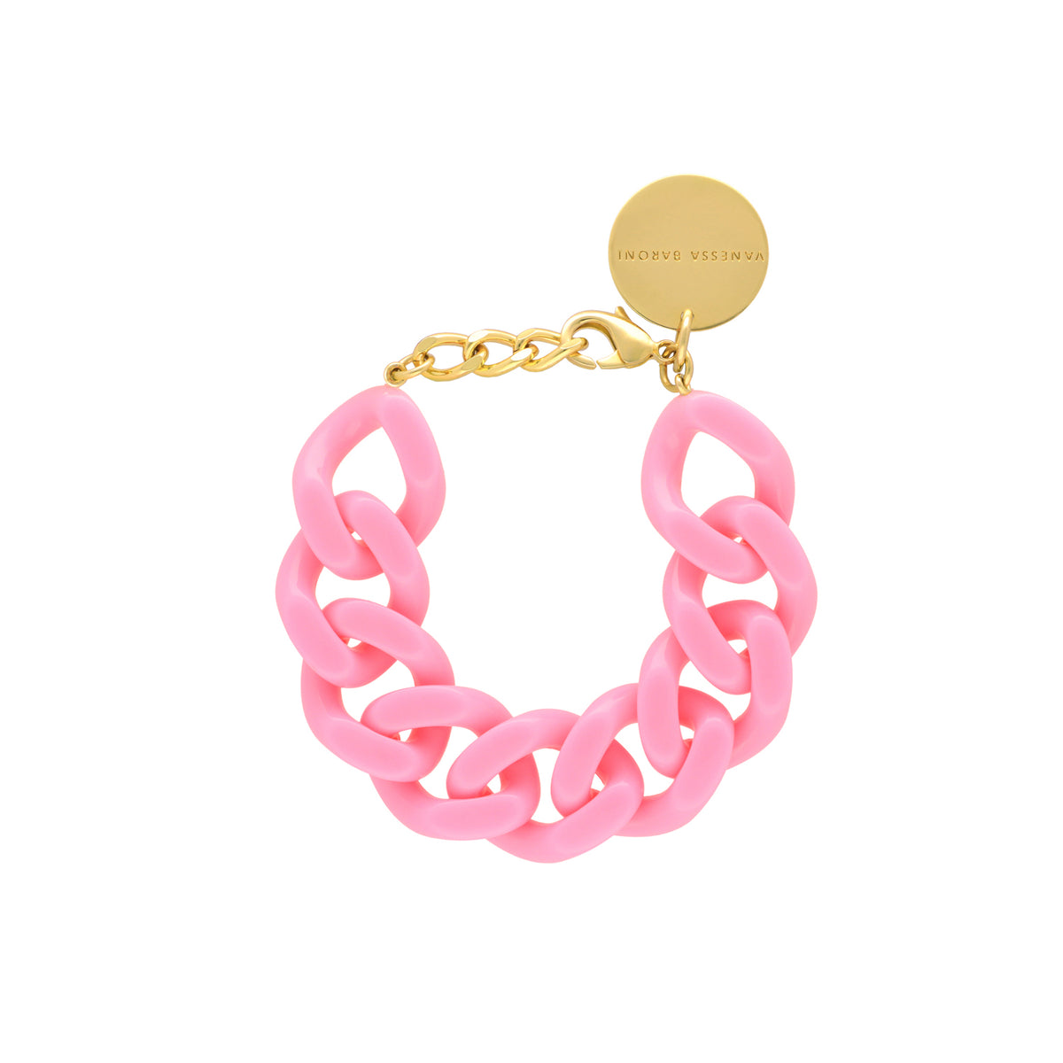 Flat Chain Bracelet Bubble Gum