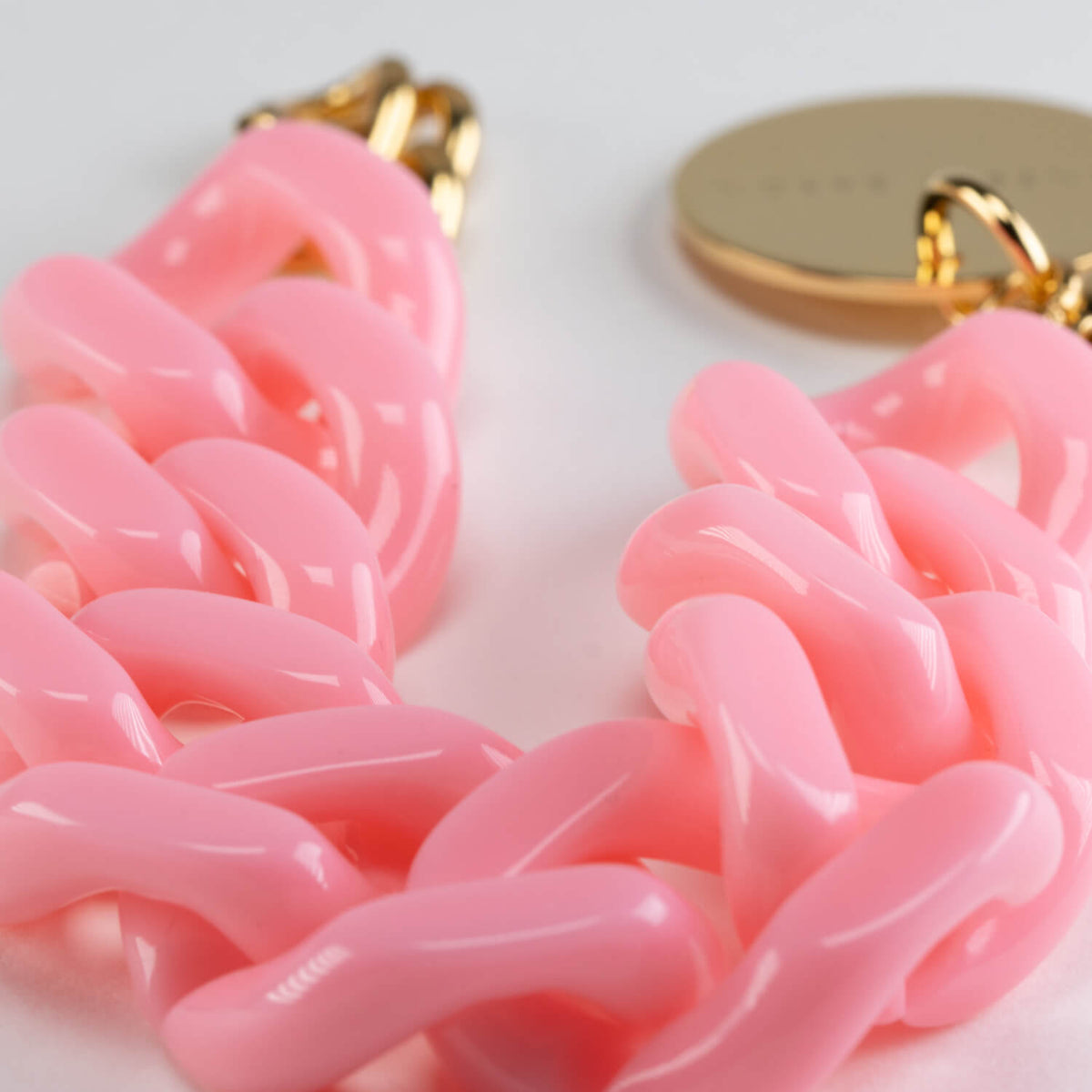 Flat Chain Bracelet Bubble Gum