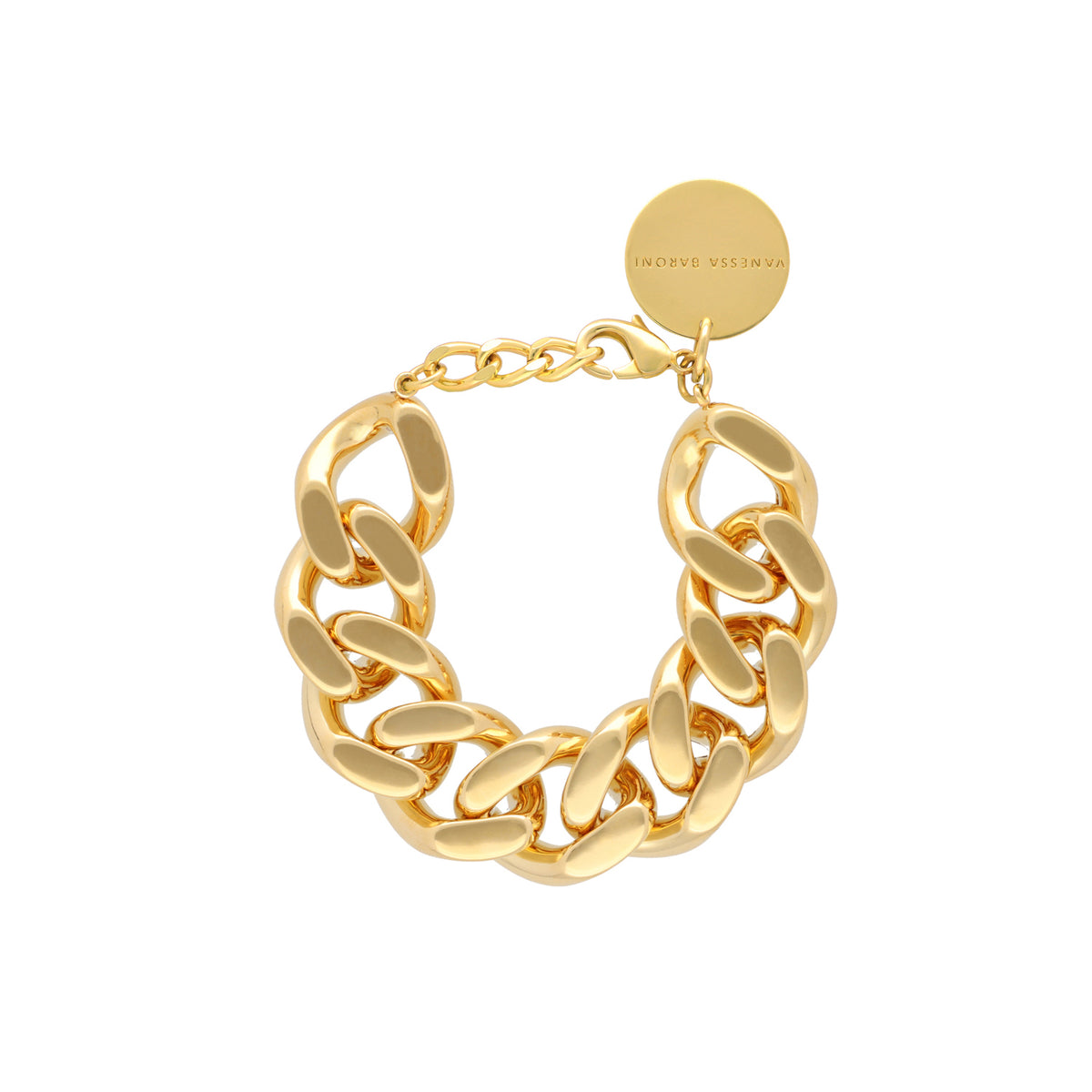 Flat Chain Bracelet Gold