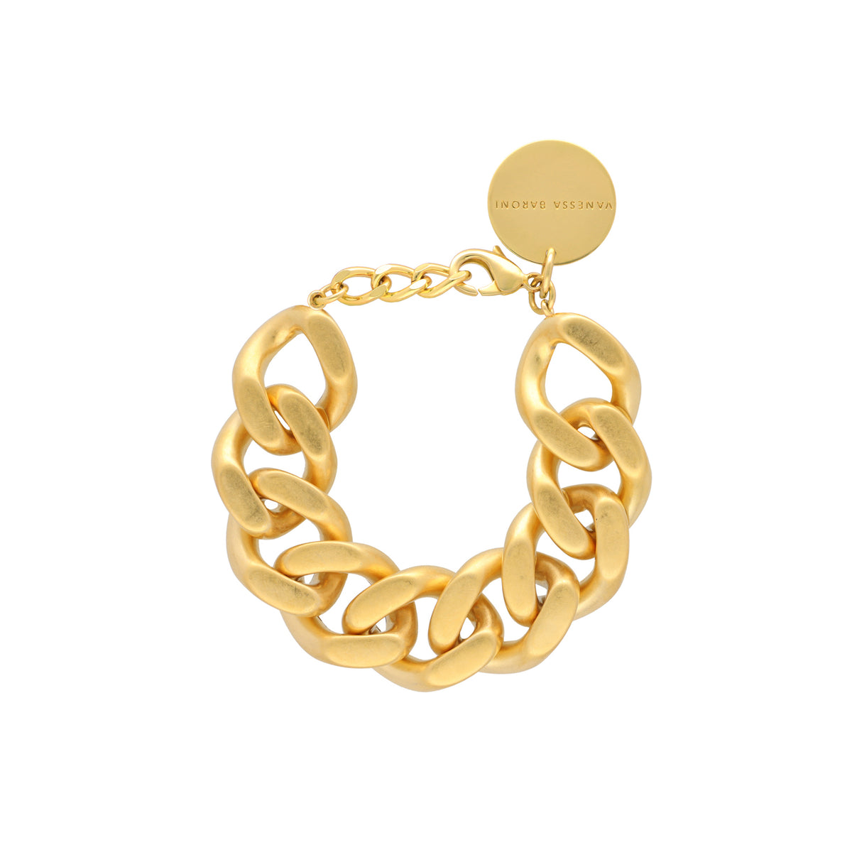 Flat Chain Bracelet Gold Vintage
