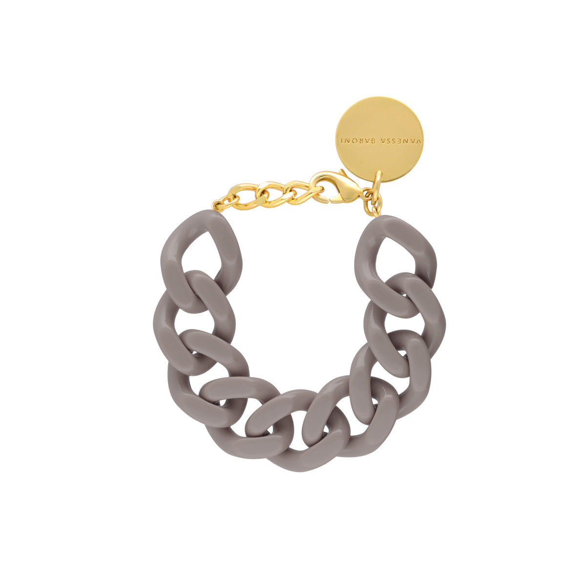 Flat Chain Bracelet Greige