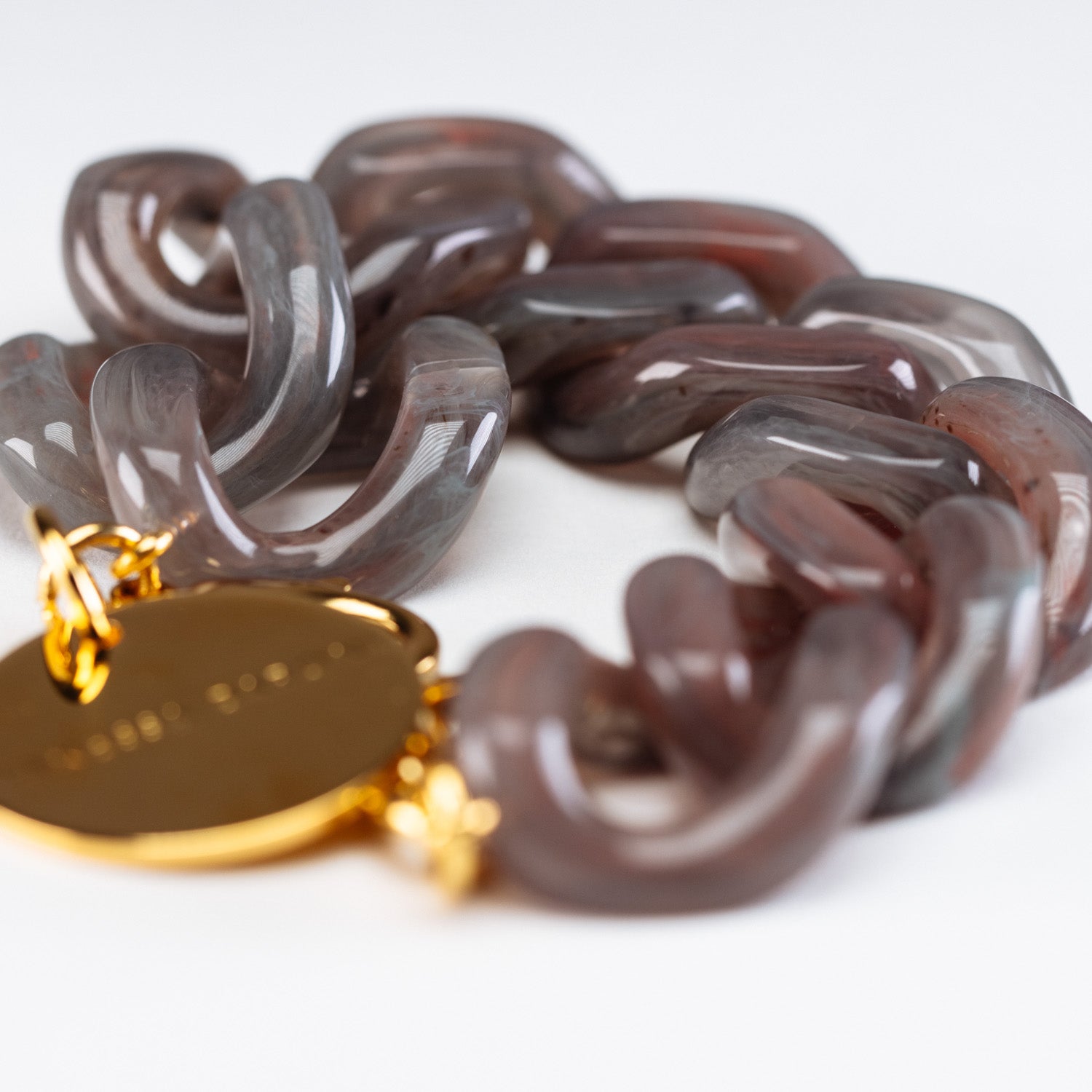 Flat Chain Bracelet Ikat Marble - Vanessa Baroni