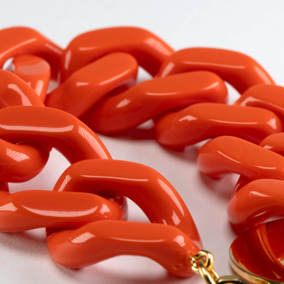 Flat Chain Bracelet Orange