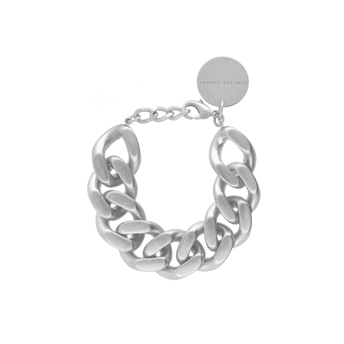 Flat Chain Bracelet Silver Vintage