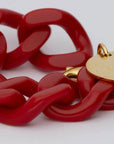 Flat Chain Bracelet Scarlet Red - Vanessa Baroni