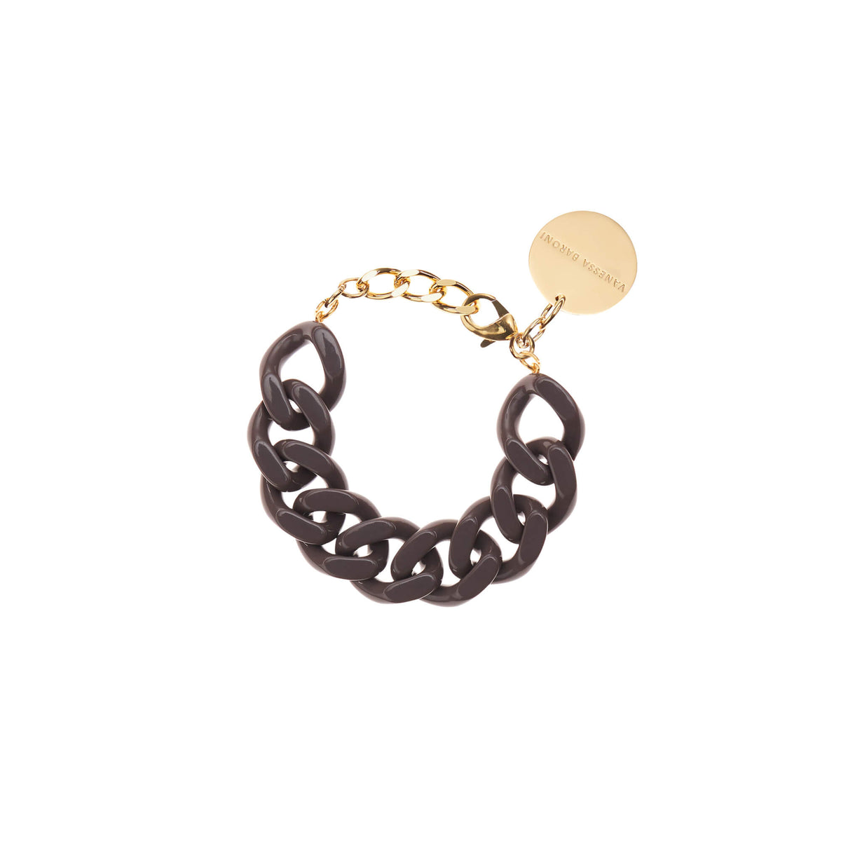 Flat Chain Bracelet Taupe