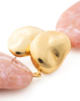 VB X Jennifer Knäble Double Nugget Earring gold - apricot crush