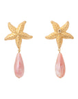 VB X Jennifer Knäble Starfish Drop Earring gold - apricot crush