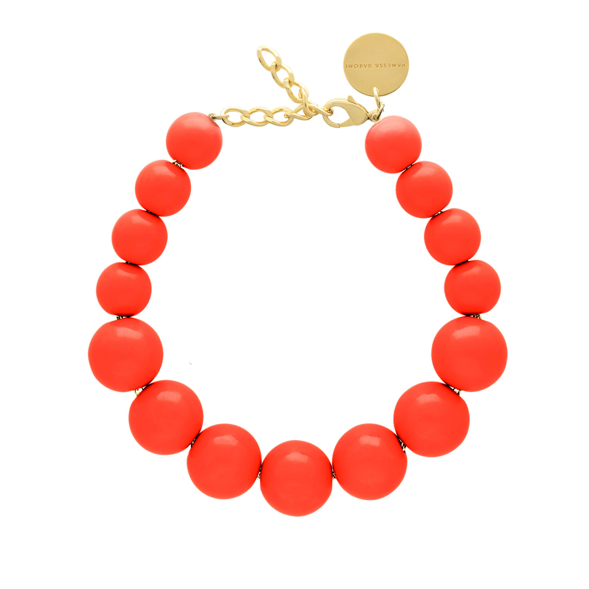 Beads Necklace Coral