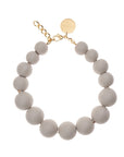 Beads Necklace Matt Grey