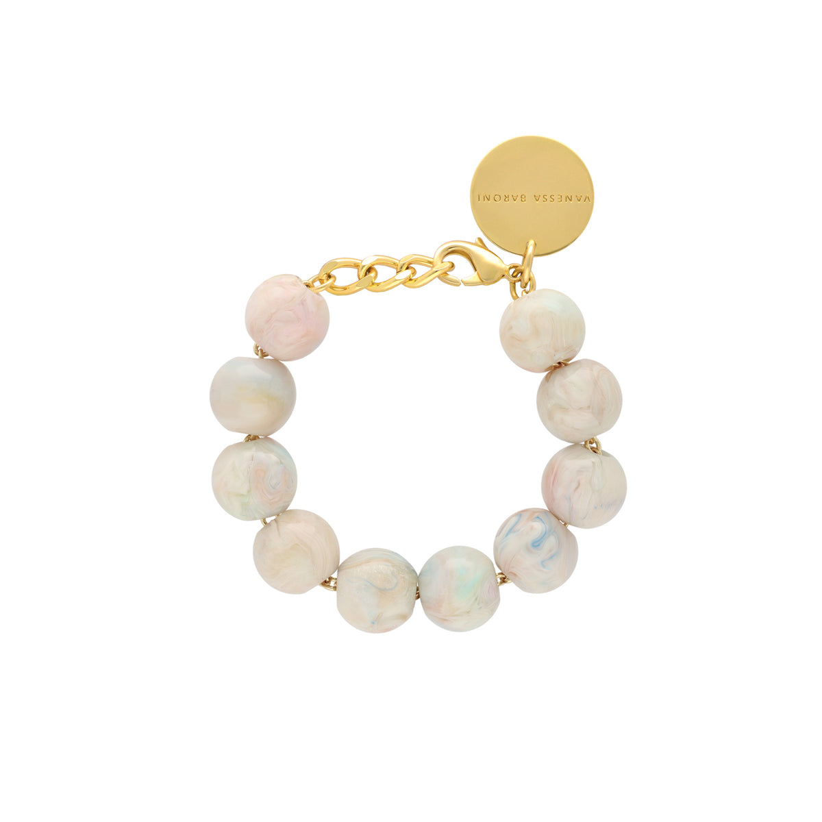 Beads Bracelet Beige Multi