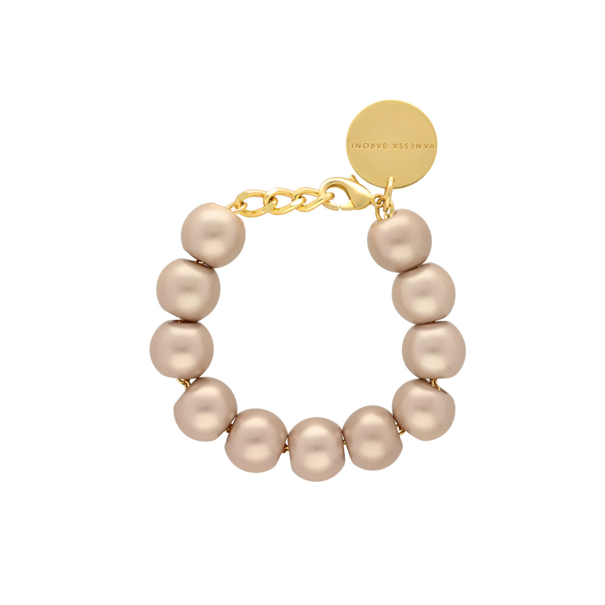 Beads Bracelet Champagner Pearl