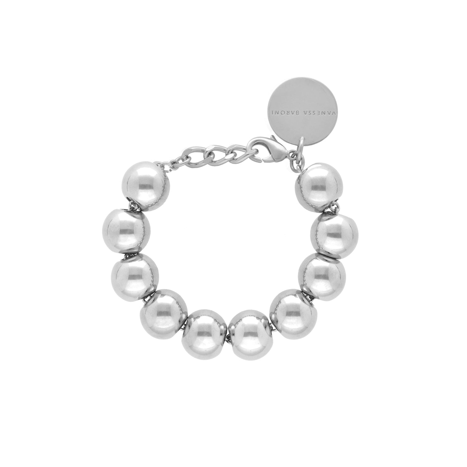 Bracelet Beads Argent
