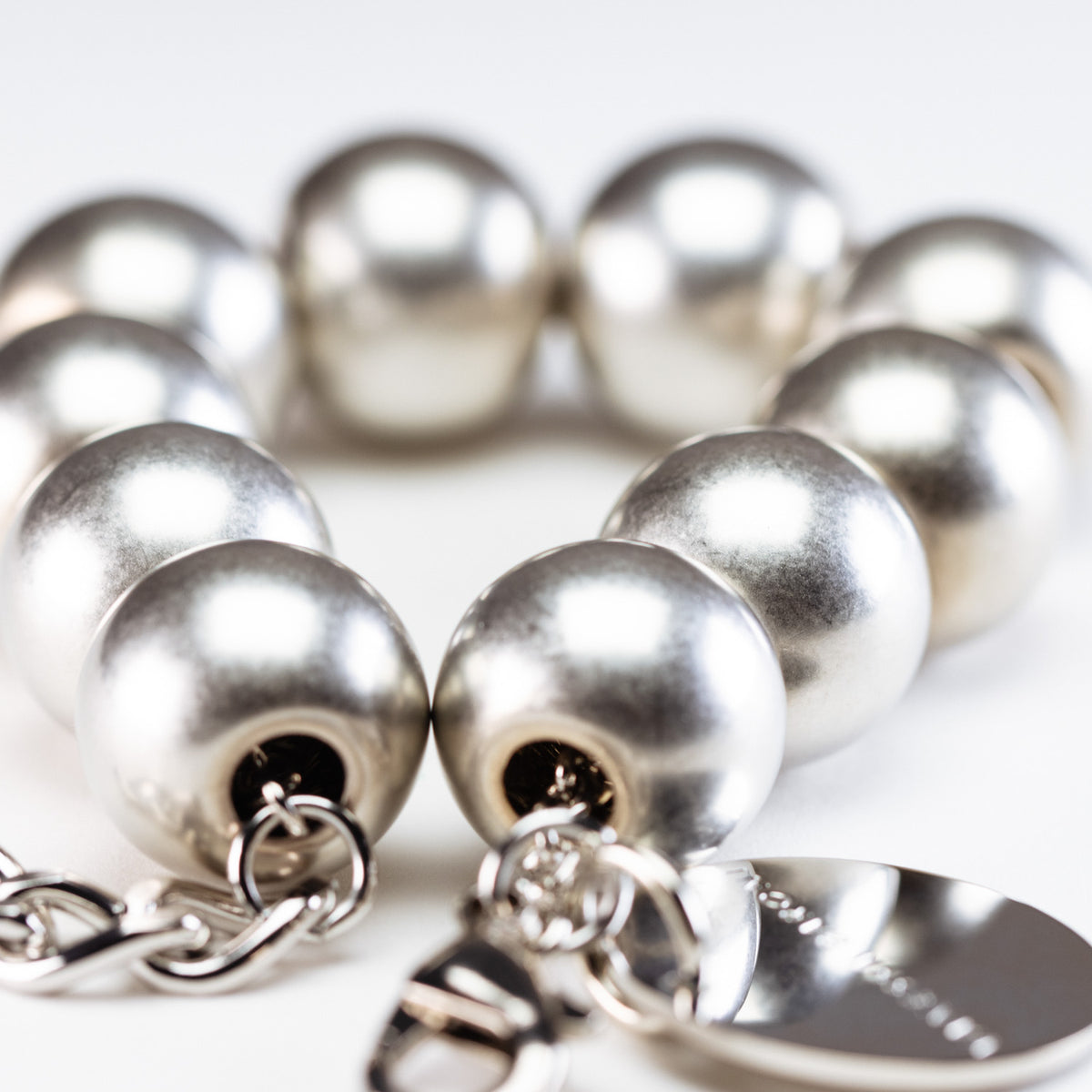 Beads Bracelet Silver Vintage