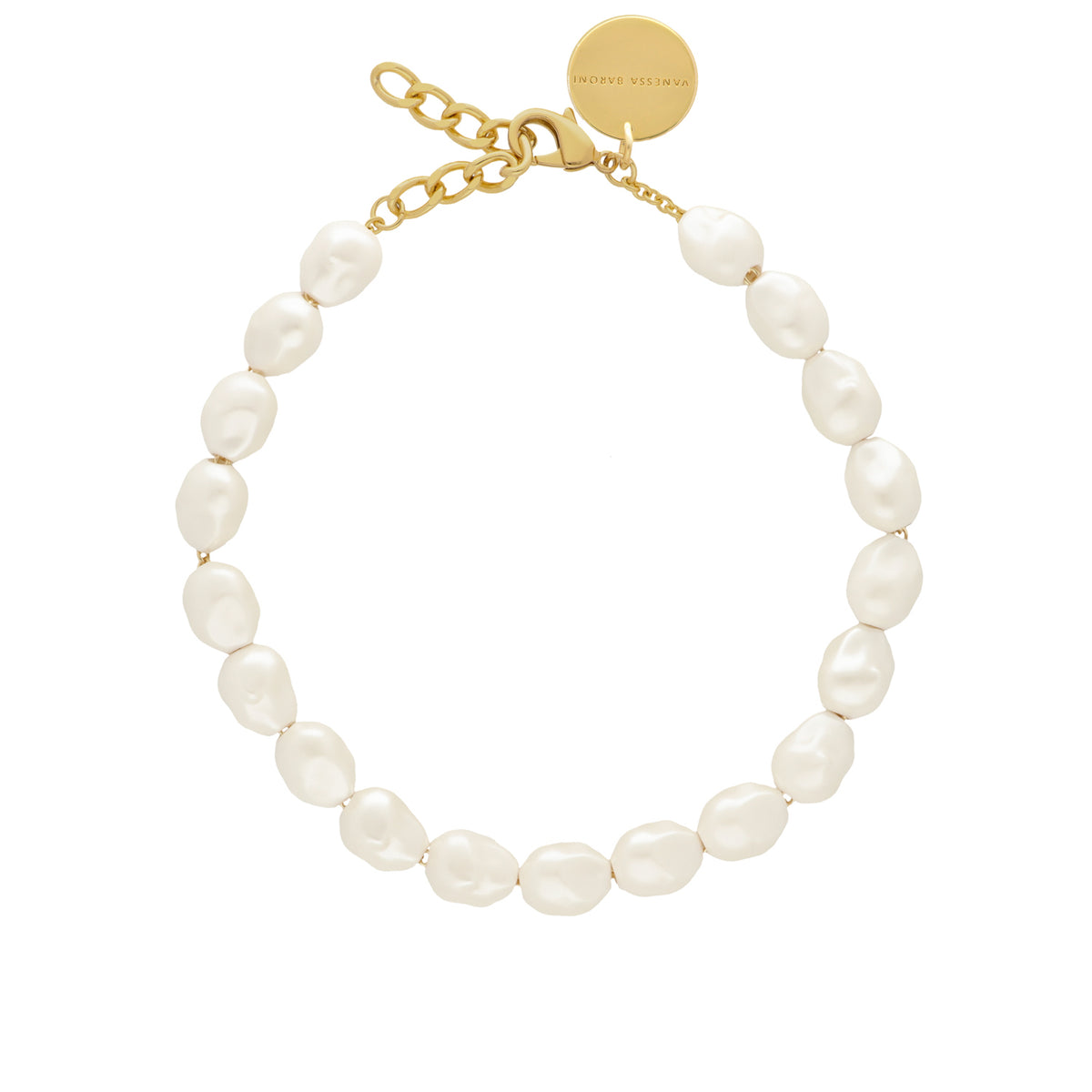 Organic Pearl Necklace Short Pearl