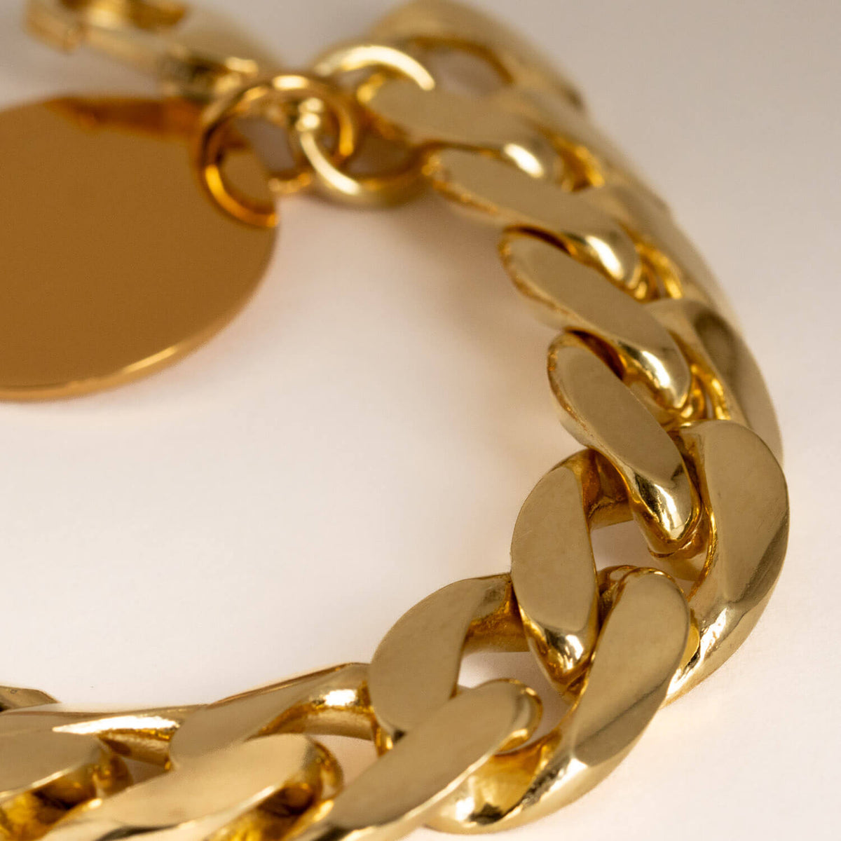 Big Compressed Bracelet Gold