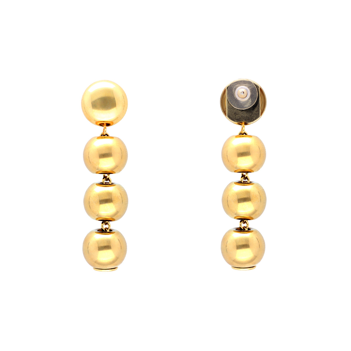 Perles petites boucles d&#39;oreilles en or