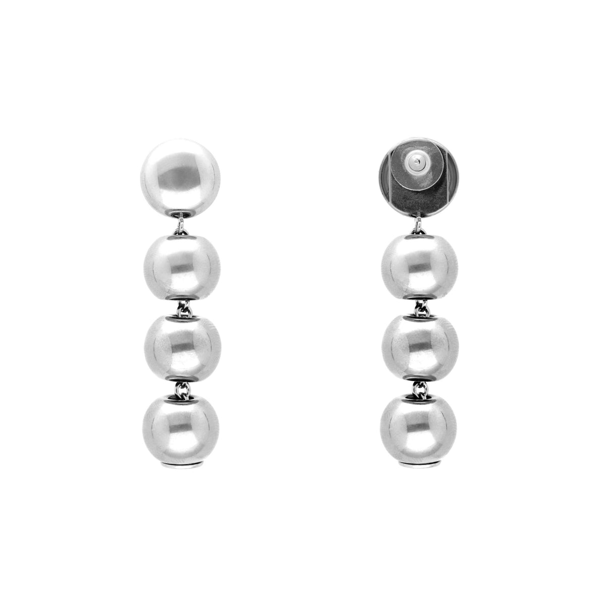 Small Beads Earring Silver