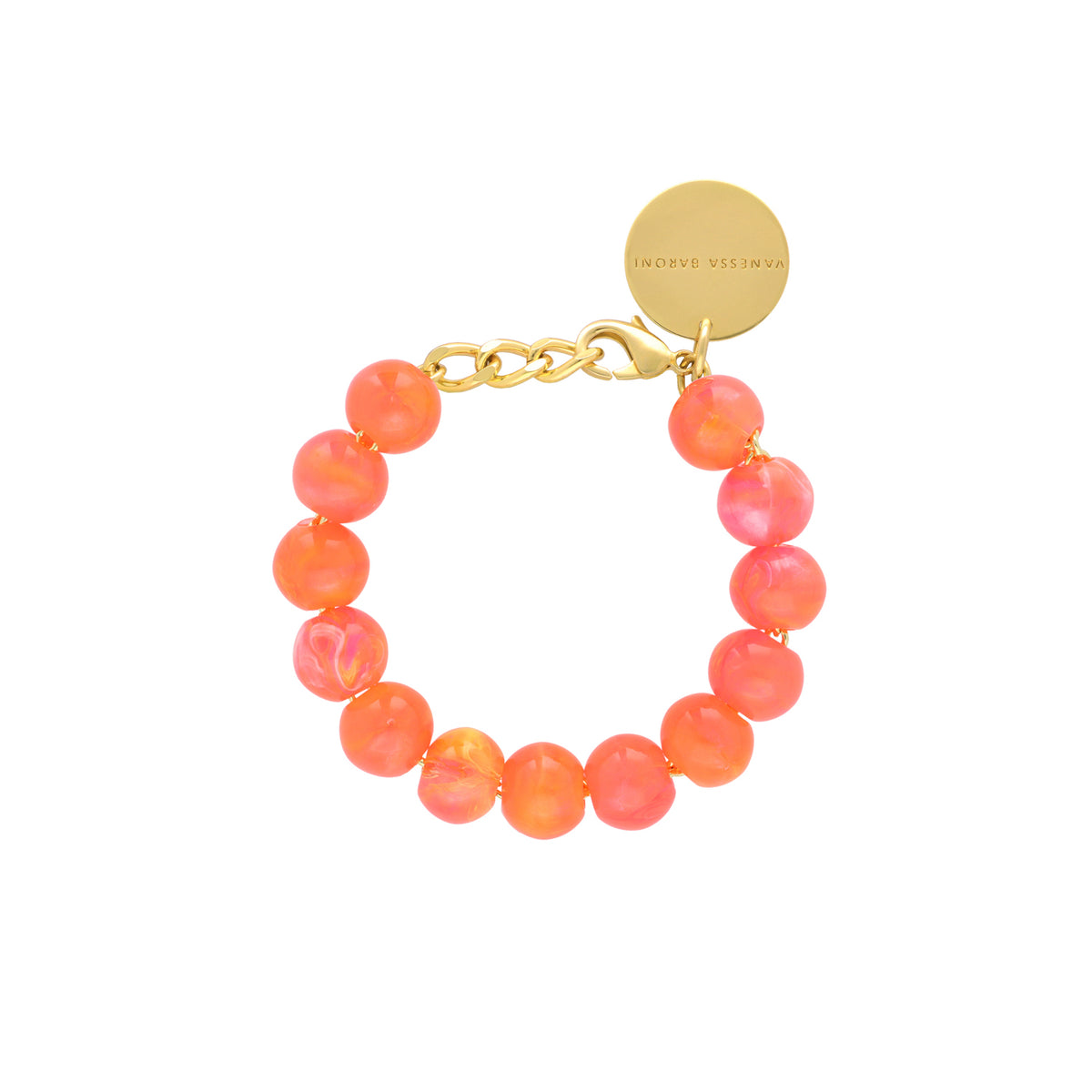 Mini Beads Bracelet Campari Orange