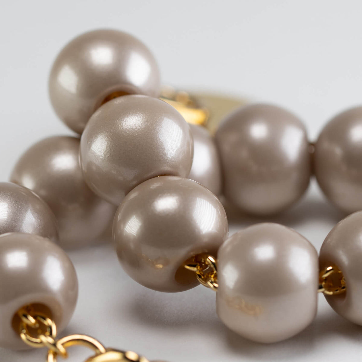 Mini Beads Bracelet Champagner Pearl