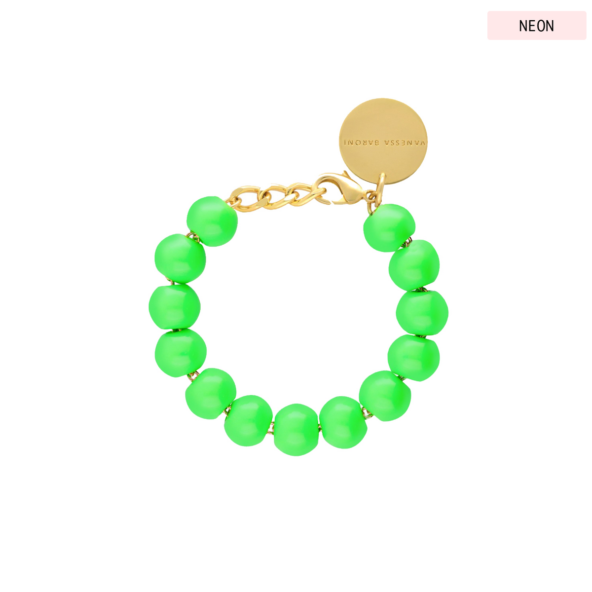 Mini Beads Bracelet Neon Green