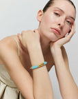 Flex Bracelet gold - opaline blue