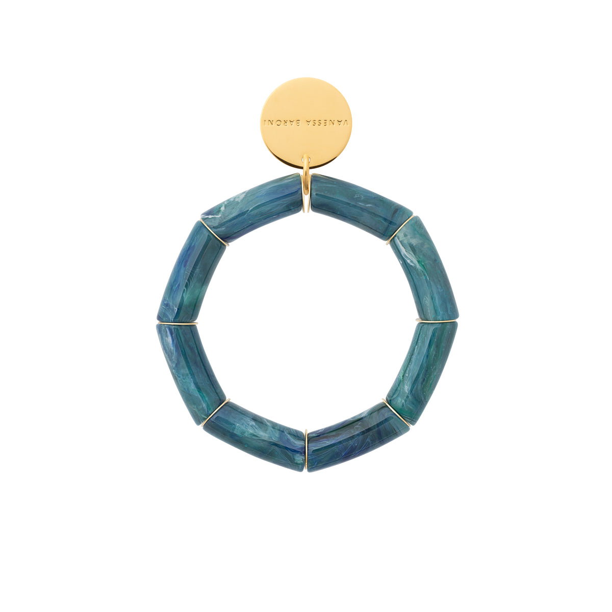 Flex Bracelet teal marble