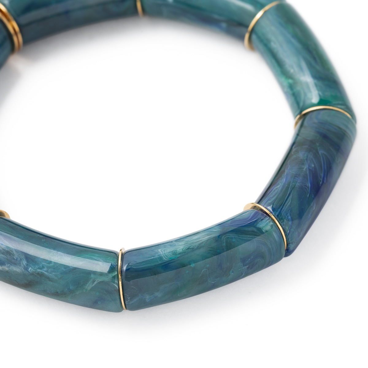 Flex Bracelet teal marble