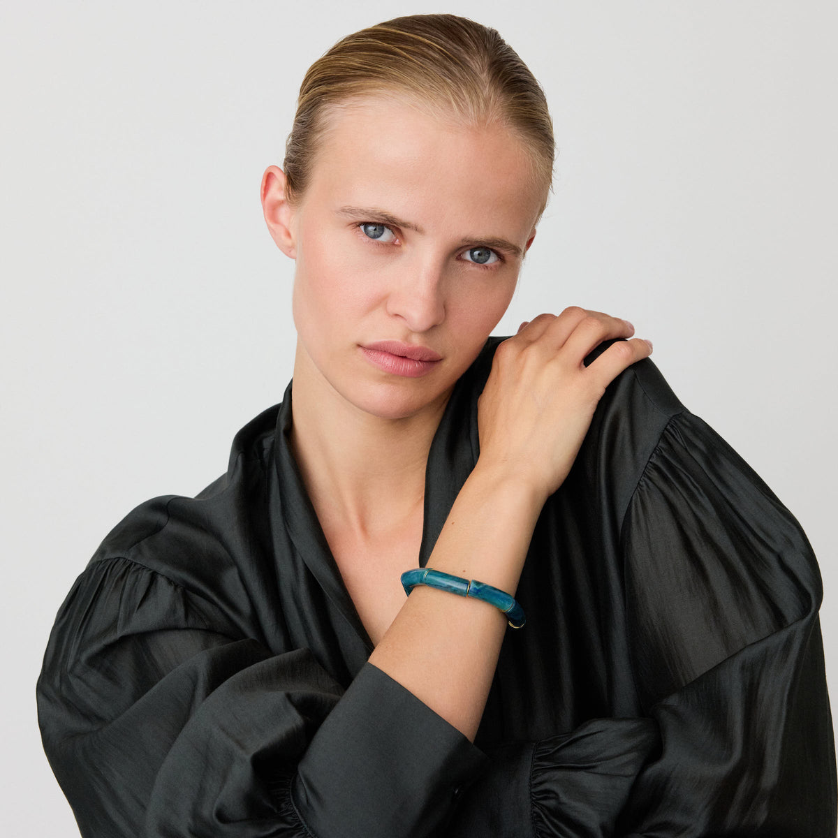 Flex Bracelet teal marble