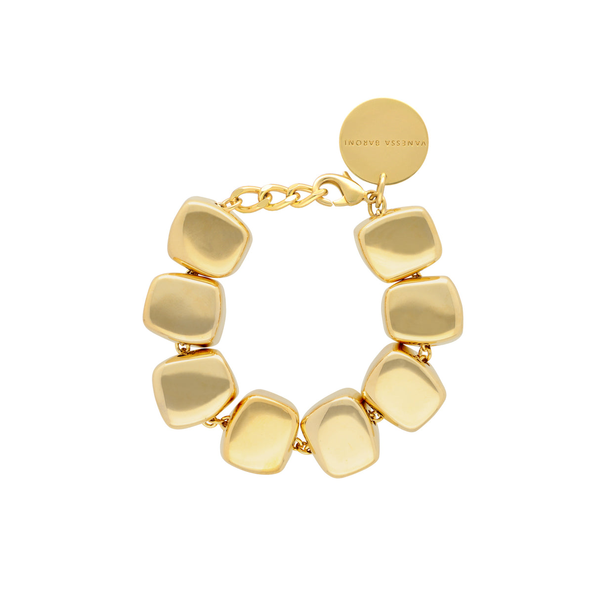 Organic Shaped Bracelet Gold