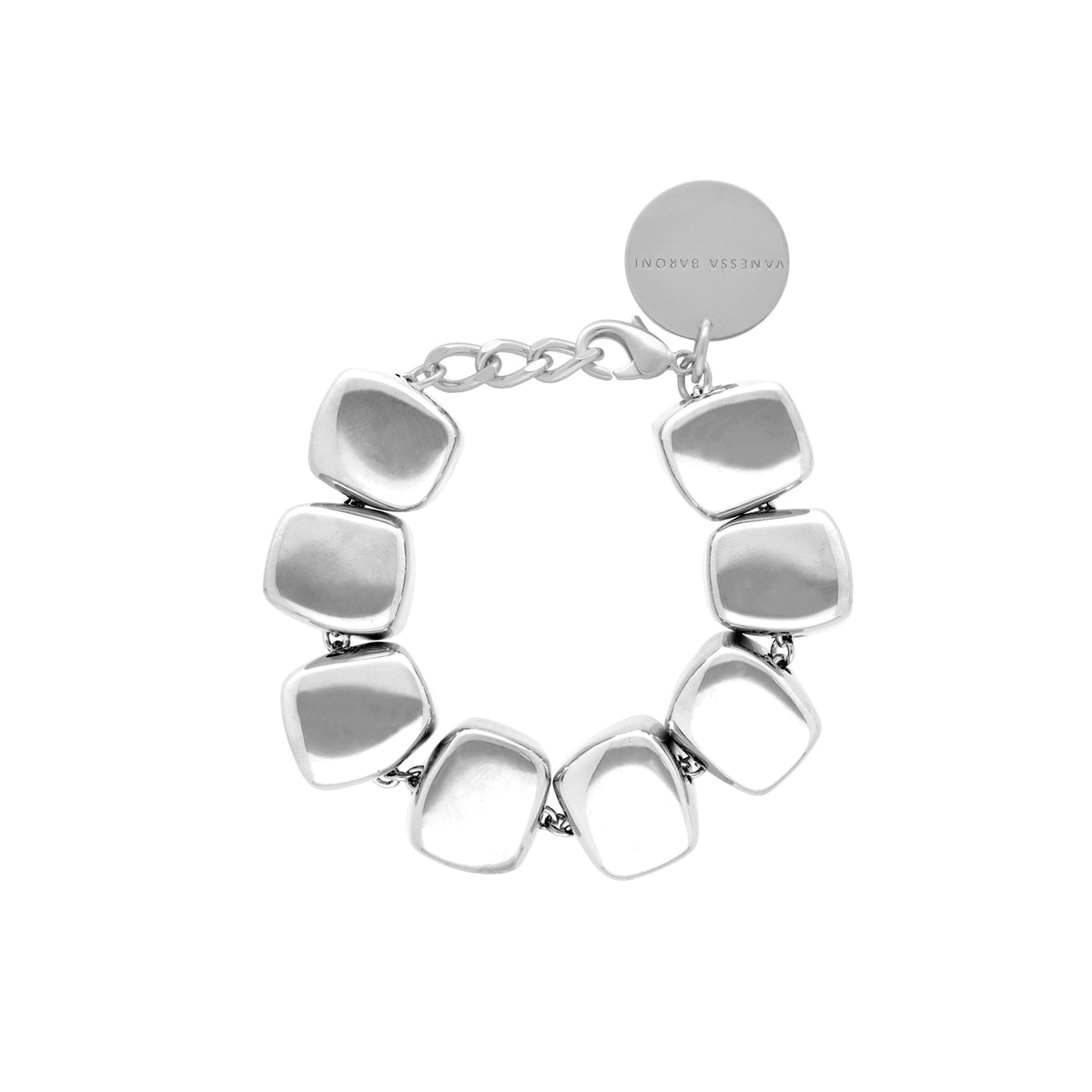 Organic Shaped Bracelet Silver