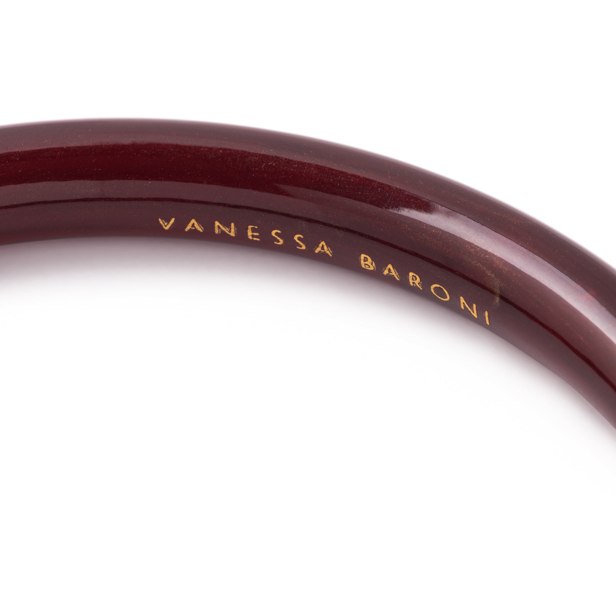 Aurora Bangle bordeaux marble