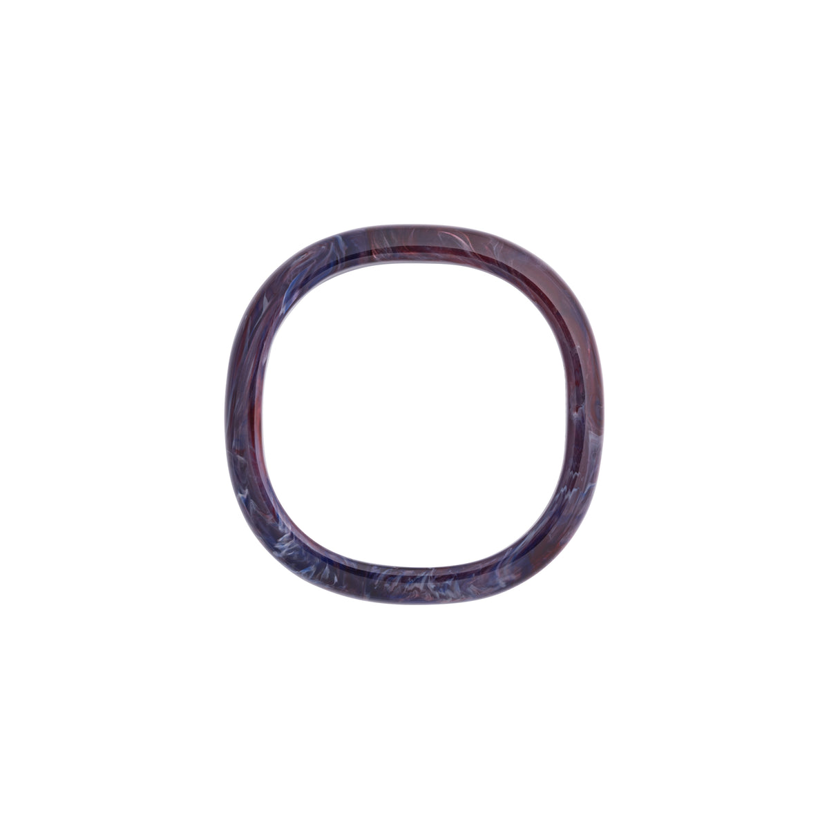 Soft Edge Bangle aubergine marble