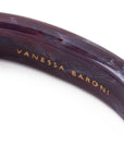 Soft Edge Bangle aubergine marble