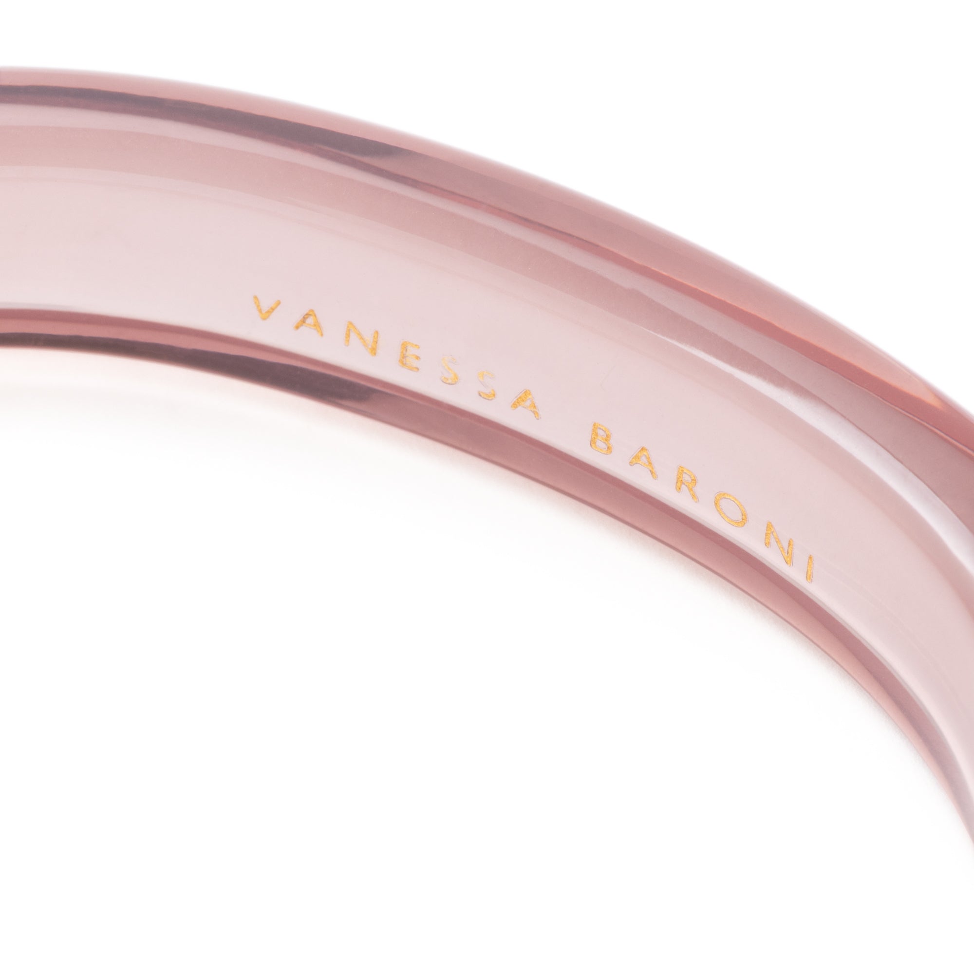 Soft Edge Bangle clear taupe