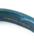 Soft Edge Bangle teal marble