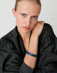 Soft Edge Bangle teal marble