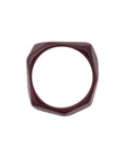 Asymmetric Bangle bordeaux marble