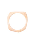 Asymmetric Bangle latte marble