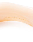 Asymmetric Bangle latte marble