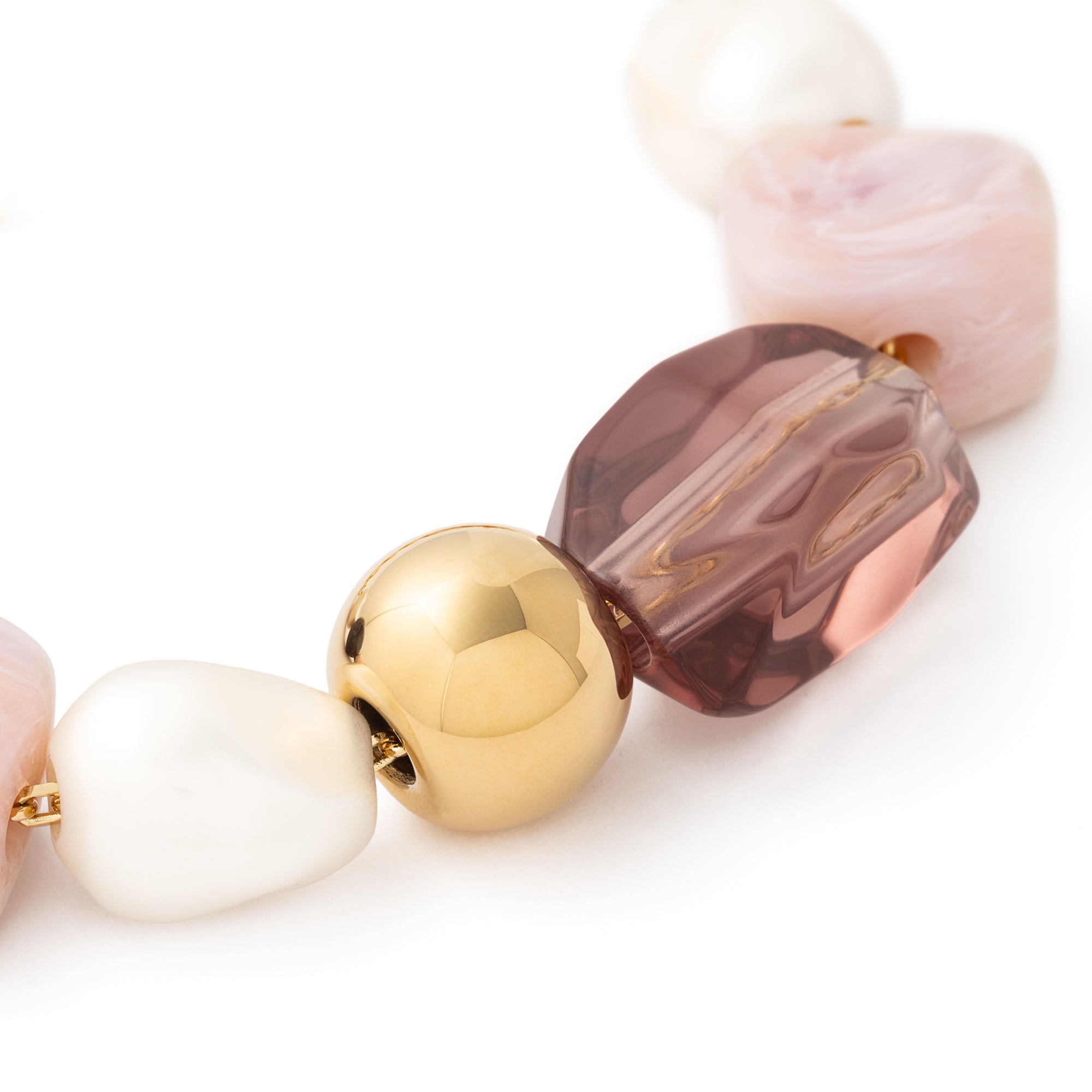 Ibiza Bracelet ivory rose marble