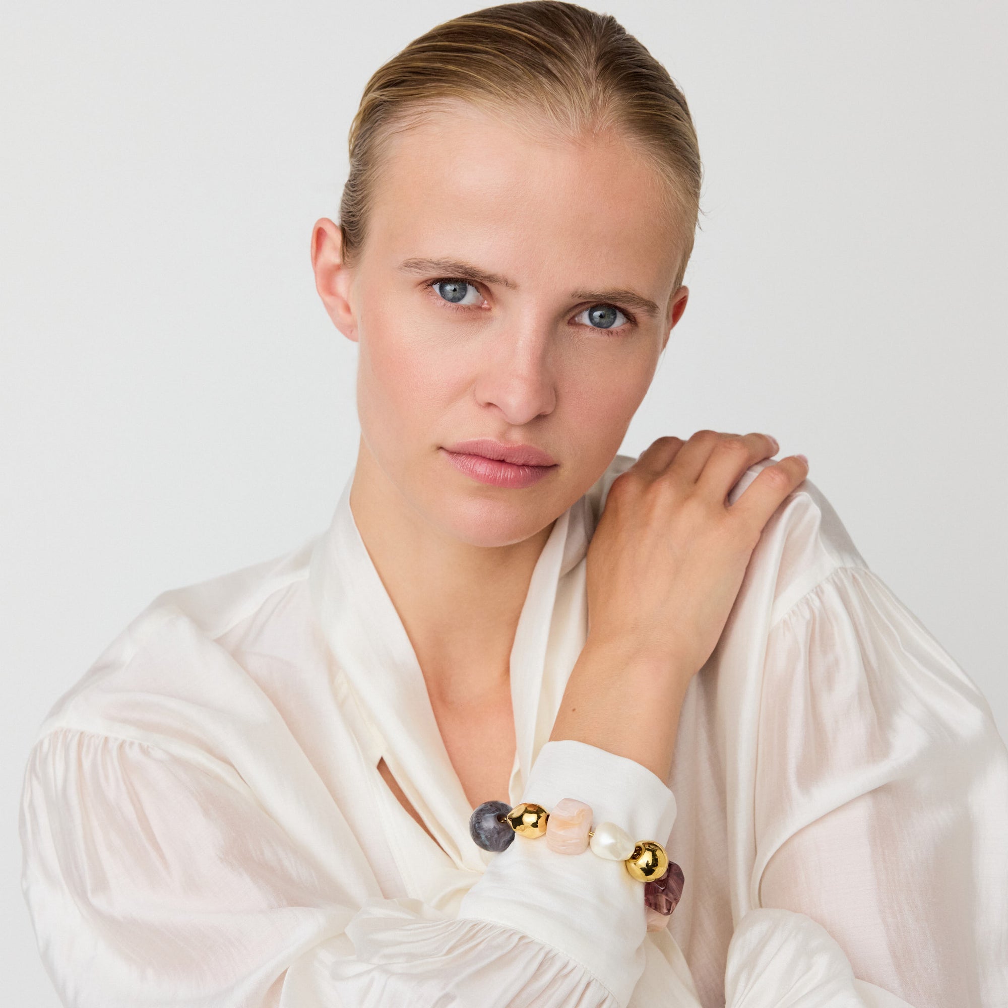 Ibiza Bracelet ivory rose marble