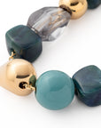Ibiza Necklace teal marble