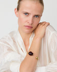Pearl Bangle bordeaux marble