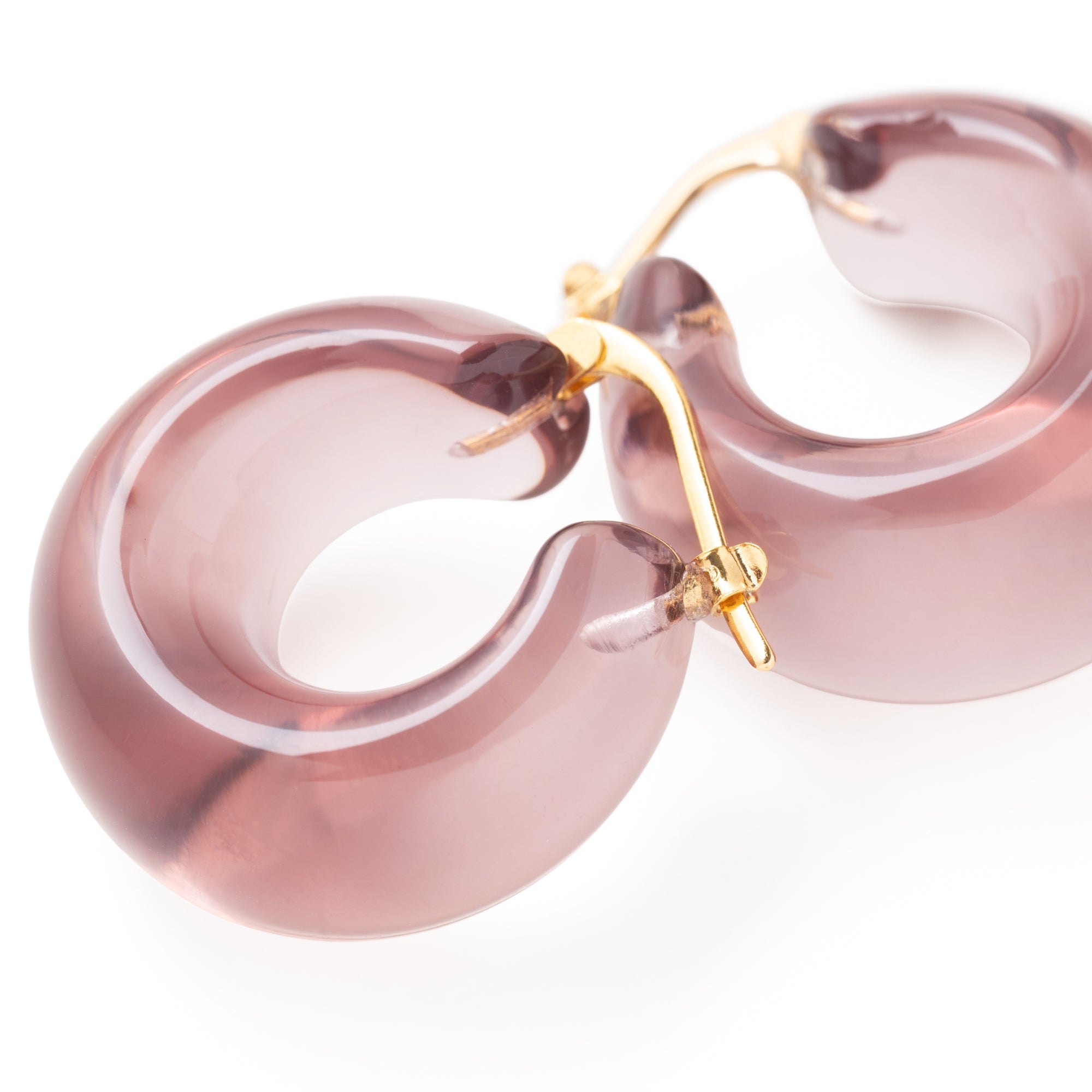 Circlet Earring clear taupe