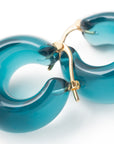 Circlet Earring clear teal